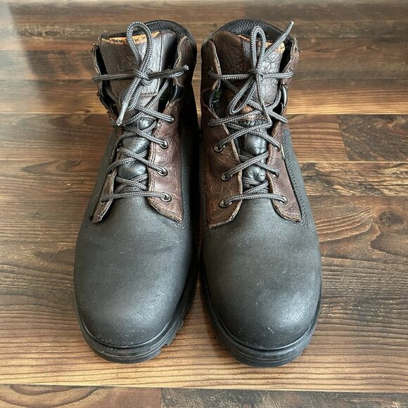 Timberland PRO Men's Steel Toe Work Boots Size 13 W Black Brown Waterproof GUC - Picture 4 of 16